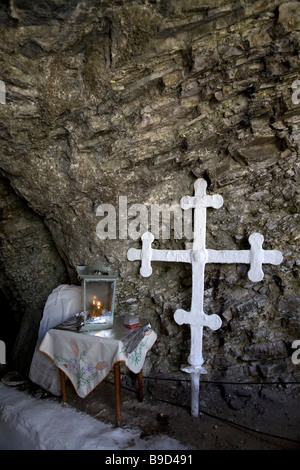 Monastère de Panayia Spiliani Samos Grèce Banque D'Images