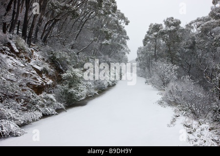 Route sur le mont william, dans le victoria grampians, Australie. Banque D'Images