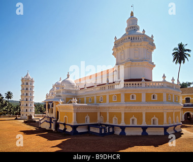 Shri Mangueshi Temple, pagode, Goa, Inde Banque D'Images