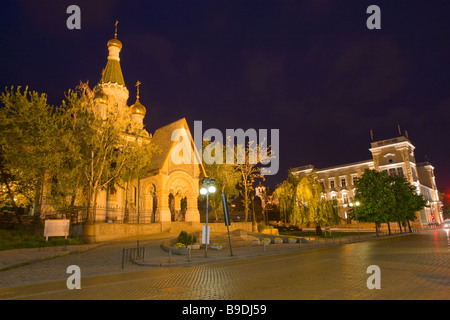 Bulgarie Sofia église russe Saint-nicolas Banque D'Images