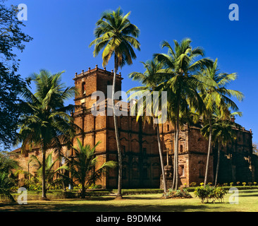 Basilique Bom Jesus à Goa, dernier lieu de repos, Francisco de Xavier site de l'enterrement, Panji, Goa, Inde Banque D'Images