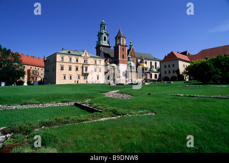 Pologne, Cracovie, château de Wawel, cathédrale Banque D'Images