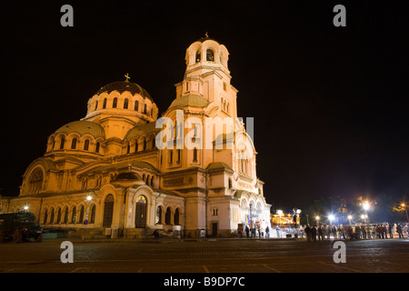 Aleksander Nevski l'église pendant la célébration de Pâques Sofia Bulgarie Banque D'Images