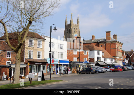 Un marché attrayant Tenterden town dans l'East Sussex England UK sud près de la frontière de Kent Banque D'Images