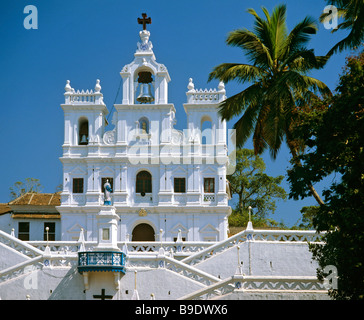 Église de l'Immaculée Conception à Panaji, l'église de Sainte Marie, la cathédrale, Goa, Inde Banque D'Images