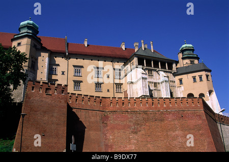 Pologne, Cracovie, château du Wawel Banque D'Images