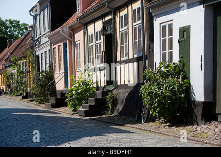 Centre historique vieille ville AErøskøbing ærø ile de la Fionie Danemark Banque D'Images