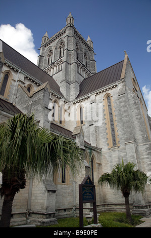 Cathédrale de la Sainte Trinité, Ville de Hamilton, Bermudes Banque D'Images