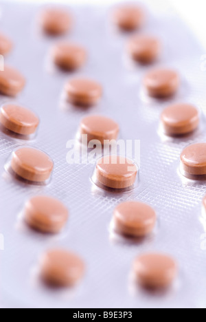 Close up of medical pills