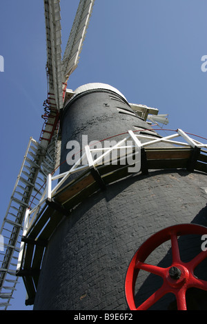 Vapeur Skidby qui, East Yorkshire. Le début du 19ème siècle, quatre à la vapeur Skidby qui navigué moulin Musée de l'équitation, la vie rurale. Banque D'Images