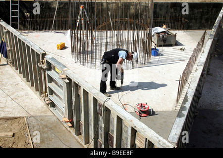 Site de construction de l'aéroport BBI, Berlin, Allemagne Banque D'Images