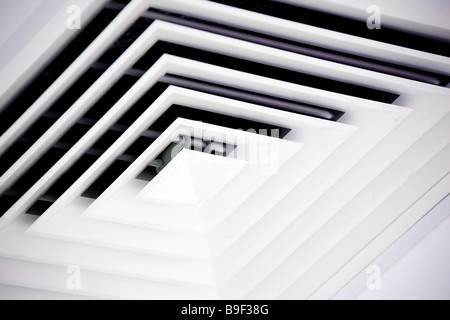 D'air de ventilation sur plafond boutique Banque D'Images