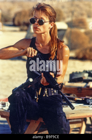 TERMINATOR 2 : JUDGMENT DAY 1991 Carolco film avec Linda Hamilton Banque D'Images