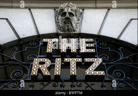 Inscrivez-vous sur le Ritz, Londres Banque D'Images