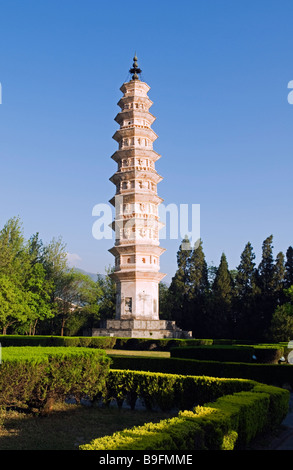 Chine, province du Yunnan, Dali Town, l'un des Trois Pagodes du temple Chongsheng à Banque D'Images