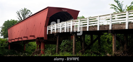 Pont couvert Roseman Comté de Madison Iowa USA Banque D'Images