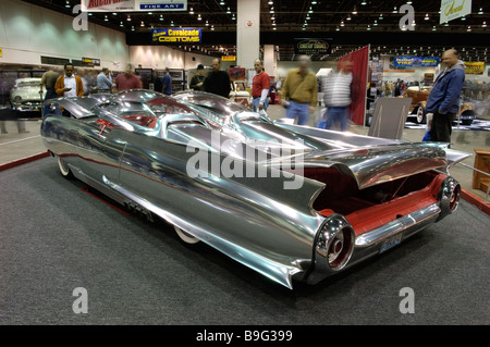 ThunderFlite, une coutume 1961 Ford Thunderbird au Detroit Autorama hot rod show, 2009. Banque D'Images