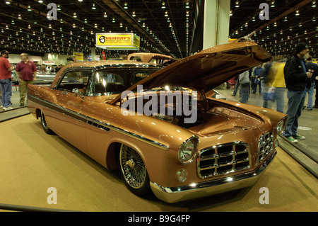 1956 Chrysler 300, hot rod à l'Autorama de Detroit 2009 Banque D'Images