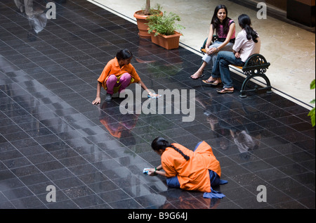 Inde Hyderabad Banjara Hills Shopping mall district riche Banque D'Images