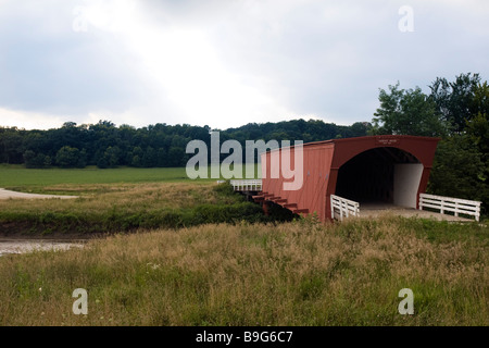 Pont couvert de crête Comté de Madison Iowa USA Banque D'Images