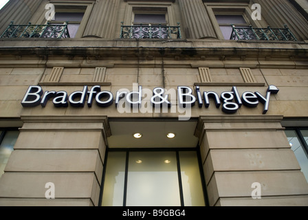 Bradford & Bingley Building Society dans le centre-ville de Manchester UK Banque D'Images