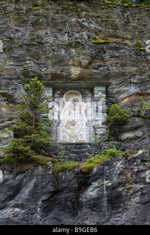 La Suisse Grisons Vallée de la société Valser Val rocher photo-stick adoration autel priant photo-stick christianisme christian