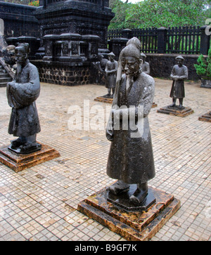 La tombe de l'empereur, Nguyen Khai Dinh, Hue, Vietnam central Banque D'Images