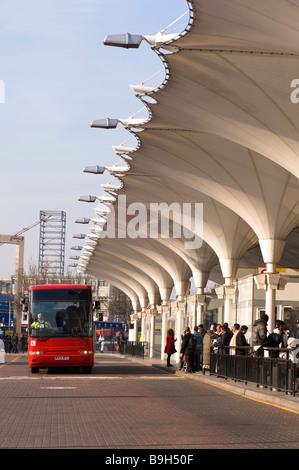 Station de bus E15 Stratford London United Kingdom Banque D'Images