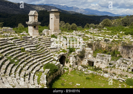 Xanthos ville antique de Lycie, Turquie Banque D'Images