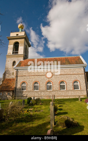 L'église Saint-Laurent à West Wycombe Buckinghamshire Banque D'Images