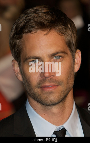 Paul Walker fast and furious premier tapis rouge Banque D'Images