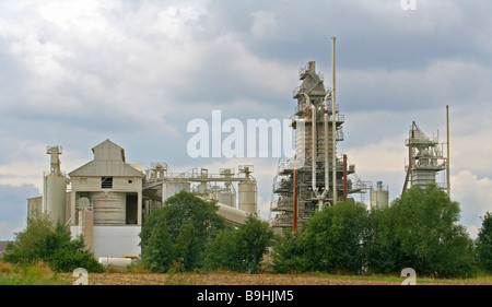 Fabrique de craie industrielle avec au centre de l'Allemagne Banque D'Images