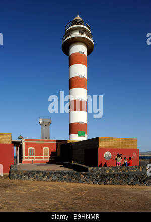 Faro de Toston phare, El Cotillo, Fuerteventura, Canary Islands, Spain, Europe Banque D'Images