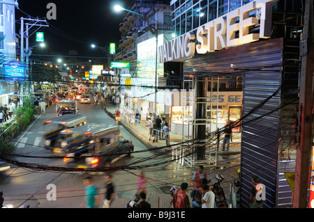Entrée de Walking Street, zone piétonne, Pattaya, Chonburi, Thaïlande, Asie Banque D'Images