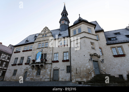 Ancien hôtel de ville de style Renaissance, Blankenburg, Harz, Saxe-Anhalt, Allemagne, Europe Banque D'Images