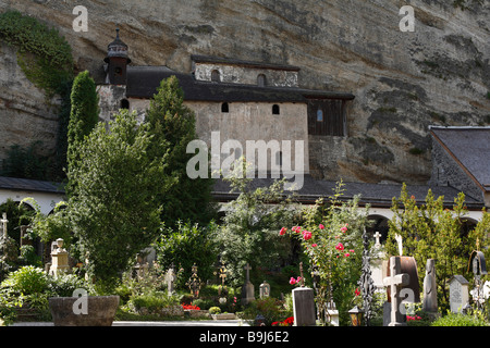 Cimetière saint Pierre avec les catacombes, Salzbourg, Autriche, Europe Banque D'Images