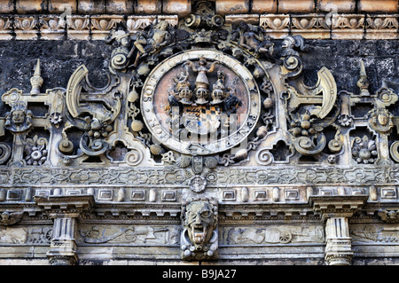 Vue détaillée de la passerelle sur Hohentuebingen Château, Tuebingen, Bade-Wurtemberg, Allemagne, Europe Banque D'Images