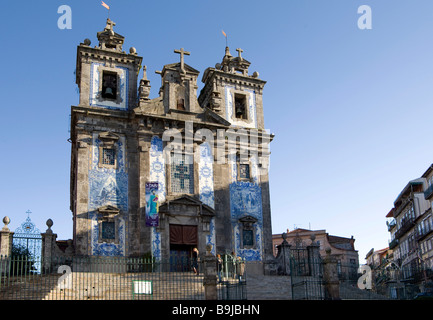 Igreja de Santo Ildefonso Church, Parca da Batalha, Porto, site du patrimoine mondial de l'UNESCO, le Portugal, l'Europe Banque D'Images