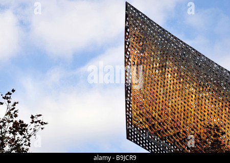 Peix, poisson, close-up de la sculpture par Frank Owen Gehry au Port Olimpic, le port de Barcelone, Catalogne, Espagne, Euro Banque D'Images