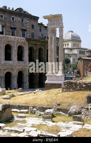 Quartier Juif, le teatro di Marcello, synagogue, Rome, Italie, Europe Banque D'Images