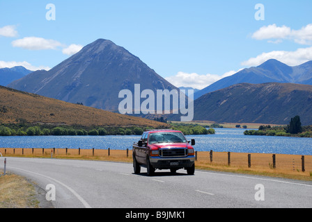 Lac Pearson, Arthur's Pass National Park, Canterbury, île du Sud, Nouvelle-Zélande Banque D'Images