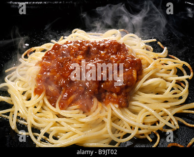 Spaghetti avec sauce à la viande Banque D'Images