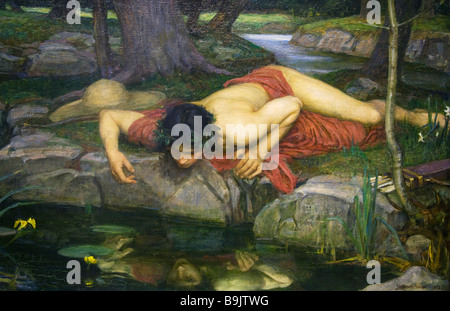 Echo et Narcisse par John William Waterhouse 1903 peint Banque D'Images