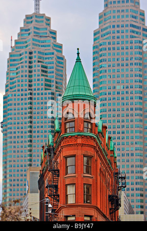 Immeuble Gooderham Flatiron Building dans le centre-ville de Toronto Ville Ontario Canada Banque D'Images
