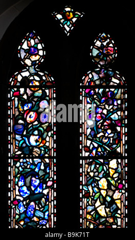 Vitraux à St.Philip et St James Church, Groby, Leicestershire, England, UK Banque D'Images