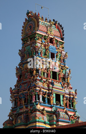 Inde Pondichéry Pondichéry Hindu Temple Banque D'Images