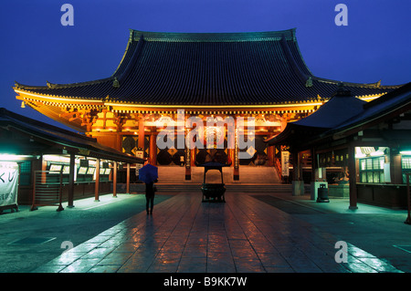 L'île de Honshu, Japon, Tokyo, Asakusa, Temple Sensoji, le plus ancien temple bouddhiste de Tokyo Banque D'Images