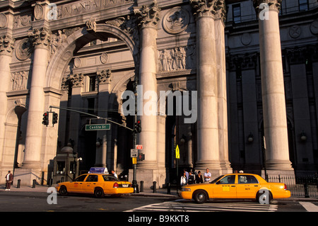 United States, New York, Manhattan, rue Centre Banque D'Images