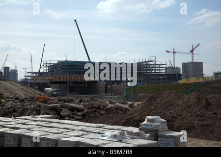 Le centre commercial Westfield Stratford City, construites sur le site olympique de 2012 à Stratford Londres, Angleterre, Royaume-Uni. Banque D'Images