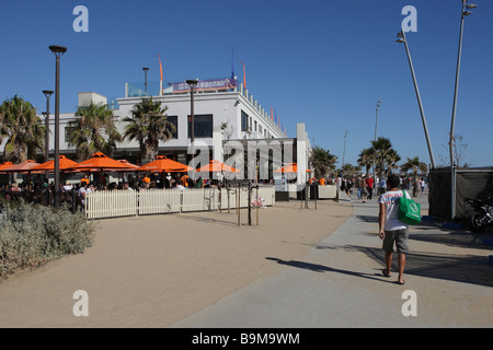 Restaurant de plage à St Kilda, Melbourne, Australie Banque D'Images